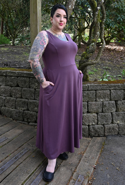 Charlie Dress - Mauve Bamboo Knit