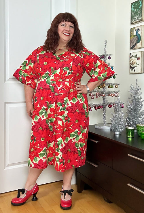 Joan  - Merry Petals - Christmas Poinsettia Dress