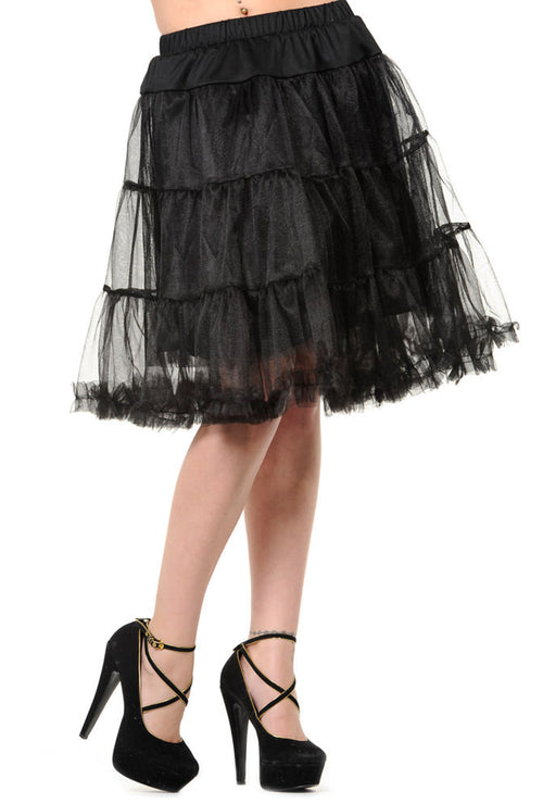 Crinoline LITE - Lightweight Petticoat Slip - Black
