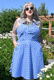 Emily - Picnic Plaid - Blue Check Dress - only XL & 1X