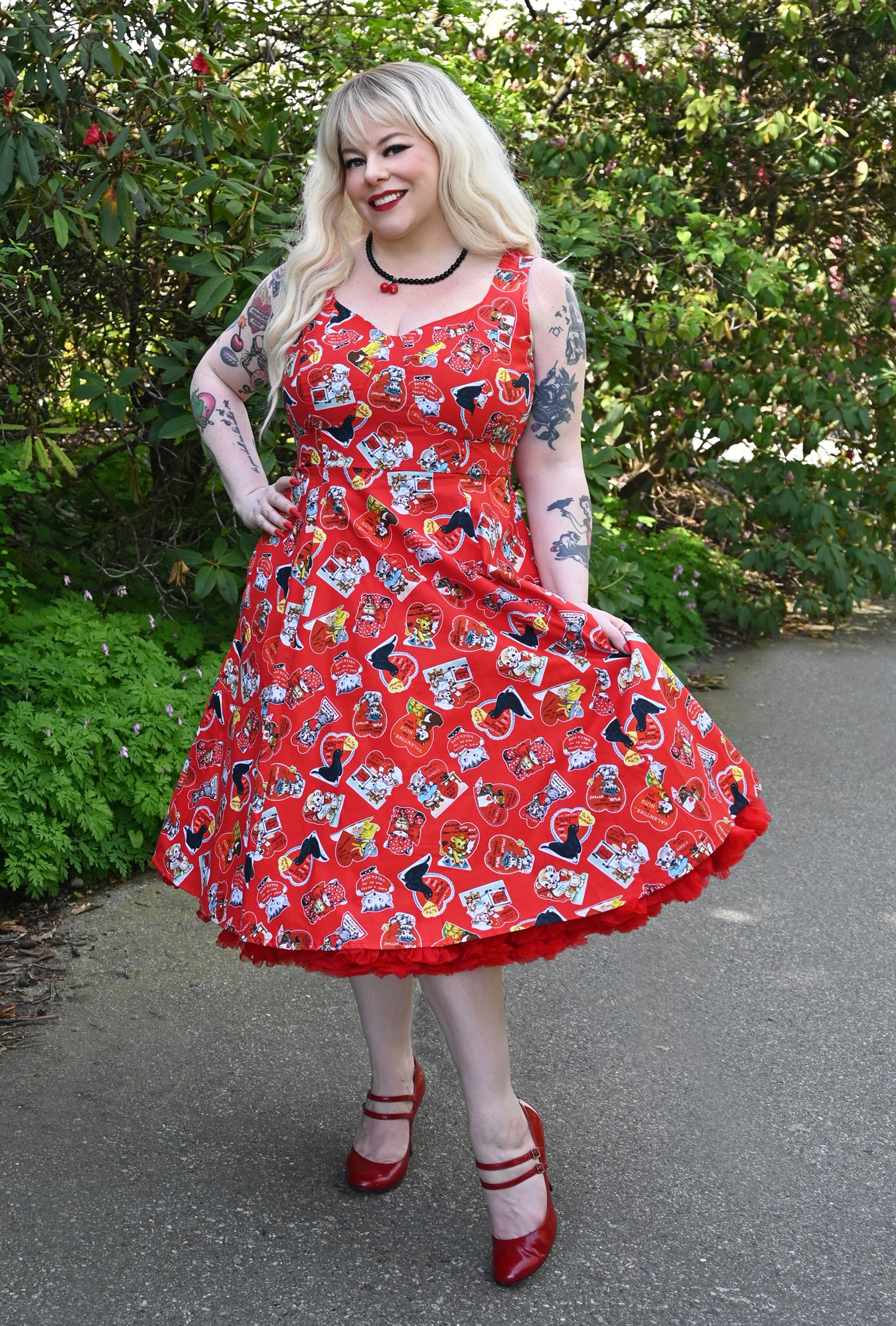 アメリヴィンテージ　CHERRY ROSE DRESS Ameri（アメリ）の「CHERRY ROSE DRESS（ワンピース）」 - WEAR