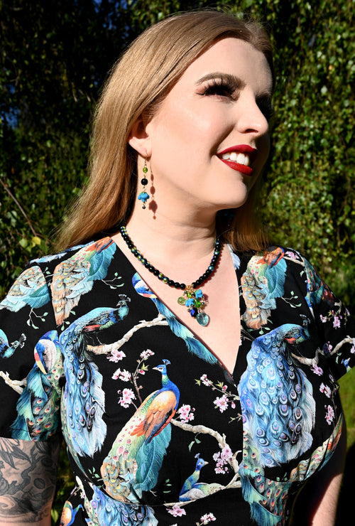 Peacock Mystique - Necklace & Earring Set