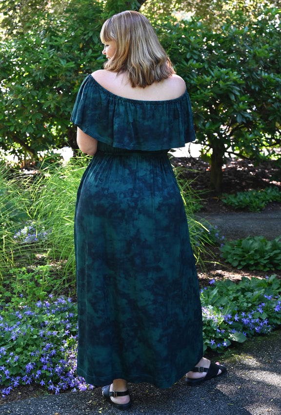 Emerald Breeze Maxi Dress