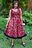 Diane - Queen of Thorns - Red Rose Dress