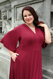 Joy Dress - Raspberry Bamboo Knit