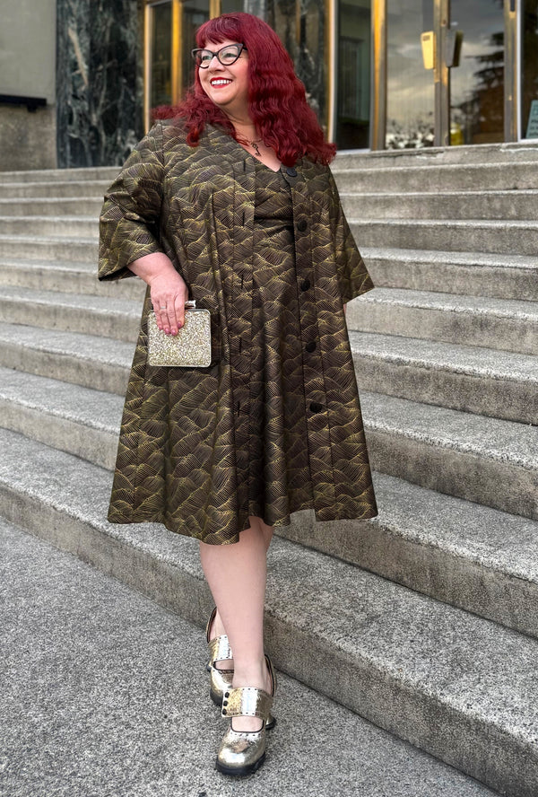 Kate - Gilded Tide - Retro Coat Dress