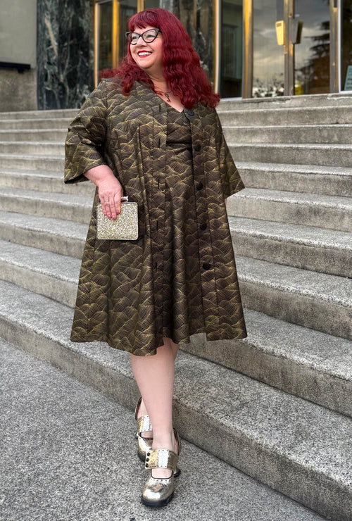 Kate - Gilded Tide - Retro Coat Dress
