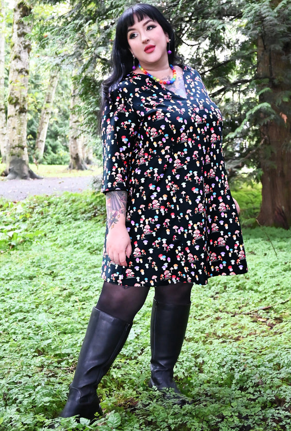 Greta - Shroomville - Kitschy Mushroom Tunic Dress