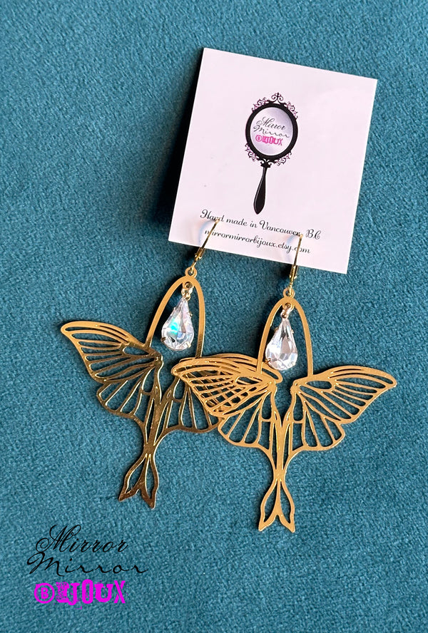 Butterfly Teardrops - Mirror Mirror Bijoux