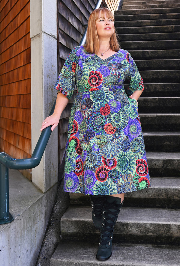 Joan  - Fibonacci Finery - Ammonite Dress