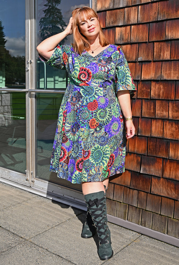 Joan  - Fibonacci Finery - Ammonite Dress