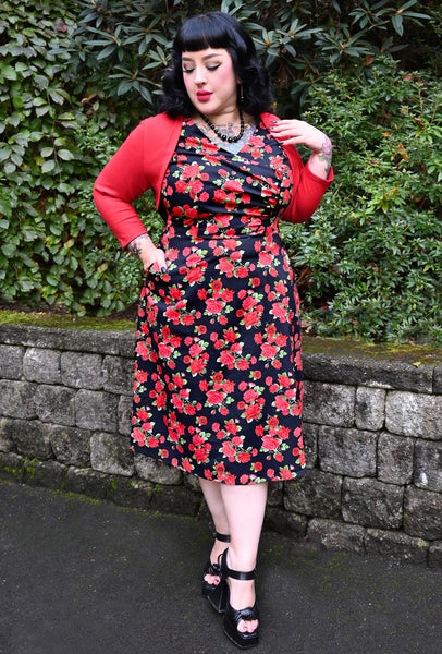Hazel  - Blooming Gorgeous - Red Rose Dress