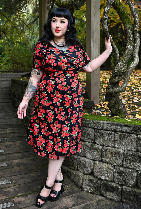 Hazel  - Blooming Gorgeous - Red Rose Dress