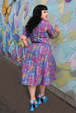 Hazel  - Techno Tweed - Rainbow Weave Dress