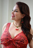 Diane - Regally Rouge - Red Paisley Dress