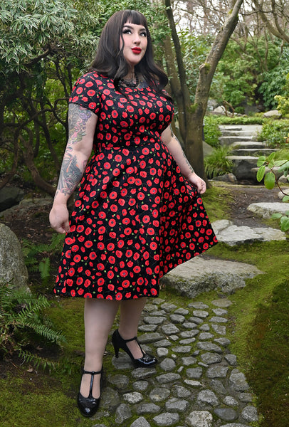 Audrey - Crimson Fields - Poppy Dress