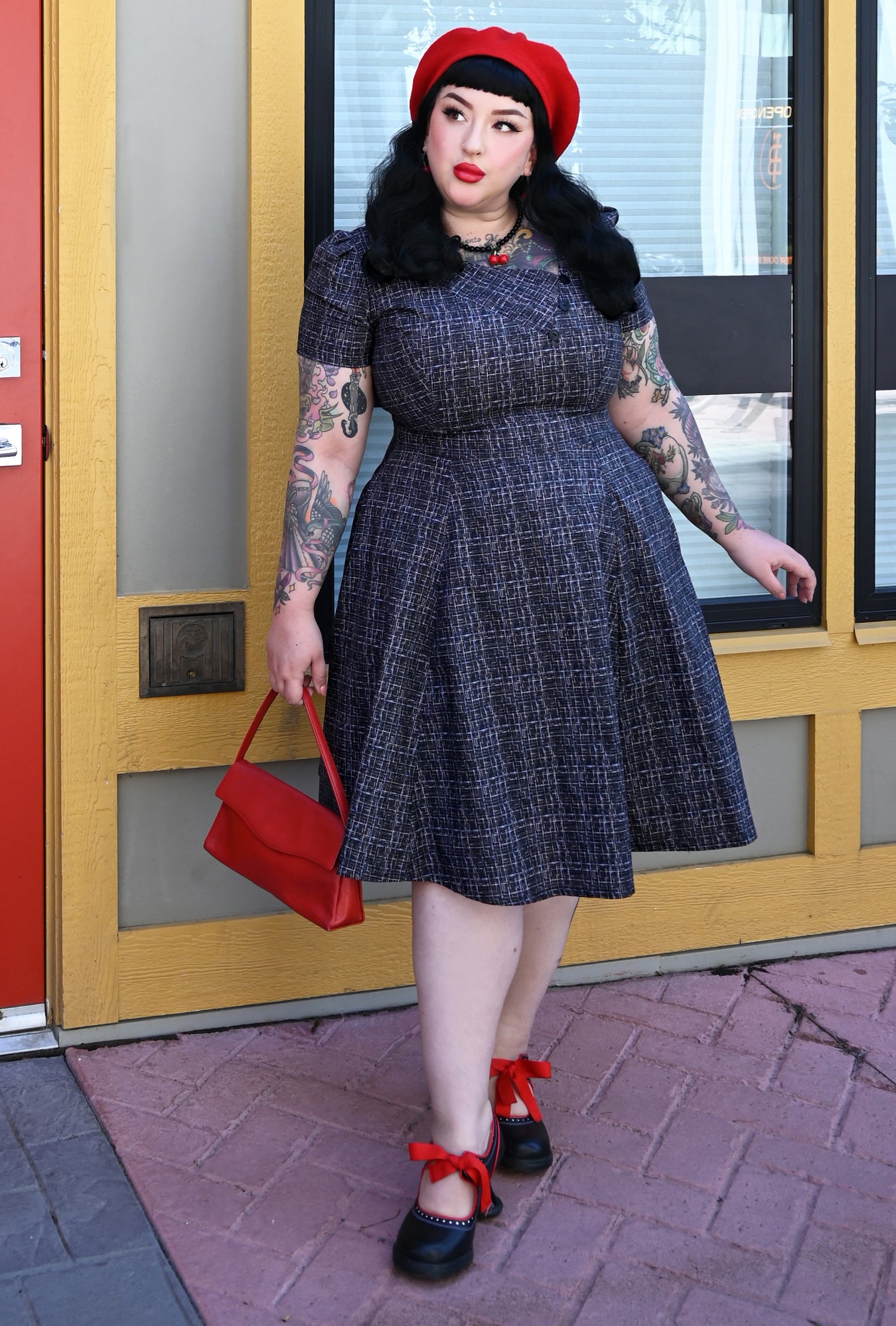 アメリヴィンテージ　CHERRY ROSE DRESS Ameri（アメリ）の「CHERRY ROSE DRESS（ワンピース）」 - WEAR