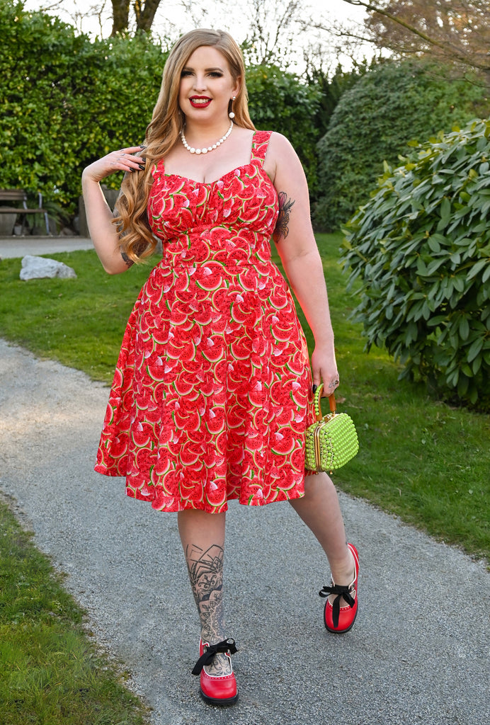 Unique vintage watermelon dress sales