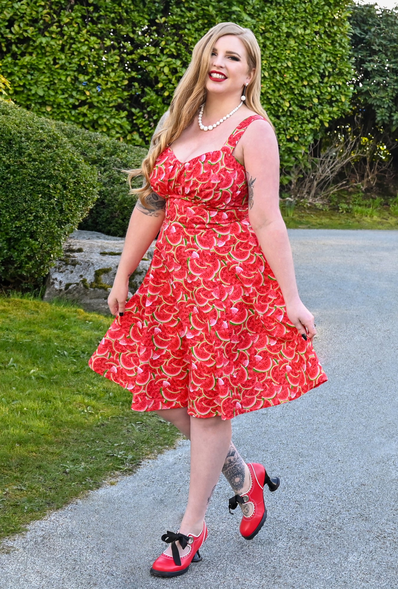 Plus size watermelon clearance dress