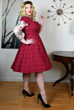 Miriam  - Coco Rouge - Tweed Print Dress