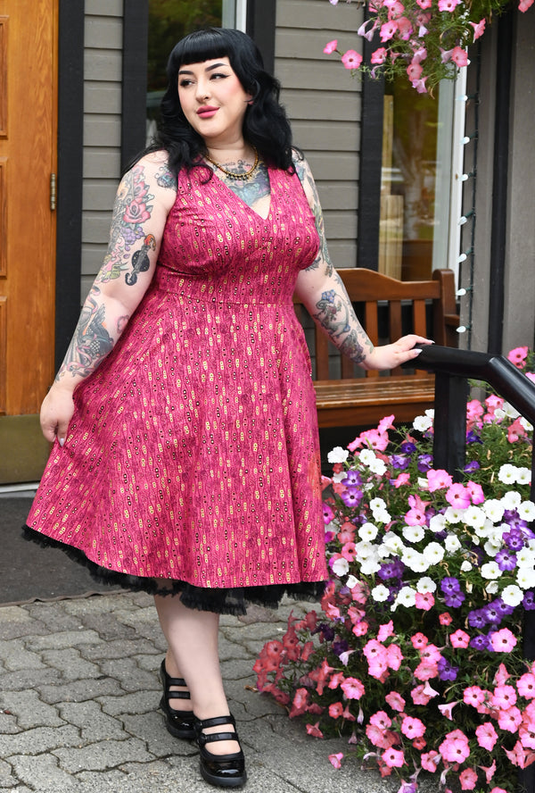 Norma - Wiggle Room - Abstract Retro Dress