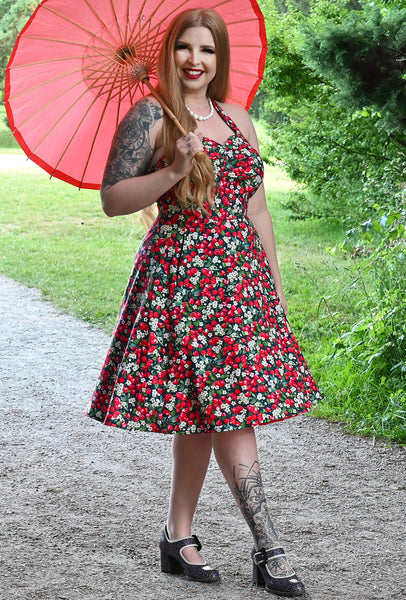Emily - My Cherry Amour - Cherries and Blossoms Dress