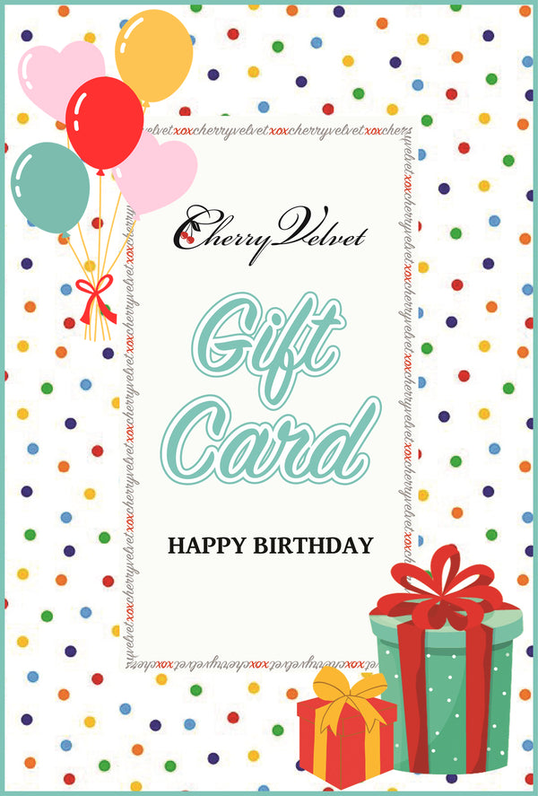 Cherry Velvet E - Gift Card