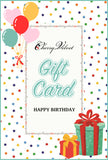 Example (only) Gift Card - Happy Birthday
