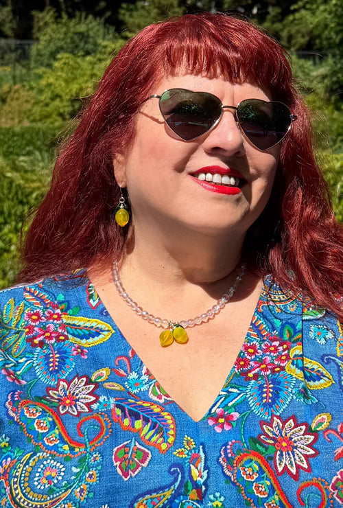 Lemon Twist - Necklace and Earrings Set