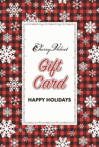 Example (only) Gift Card - Happy Holidays
