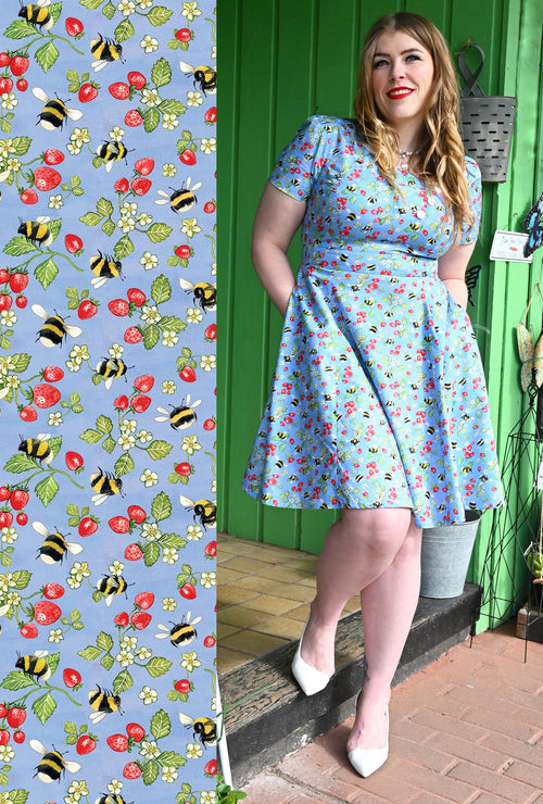 Kim  - Beelicious Berries - Bee and Strawberry dress