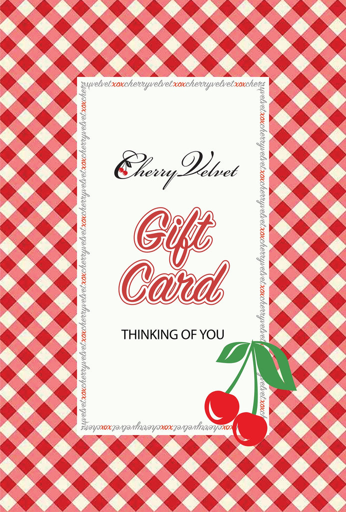 Example (only) Gift Card - Thinking of You