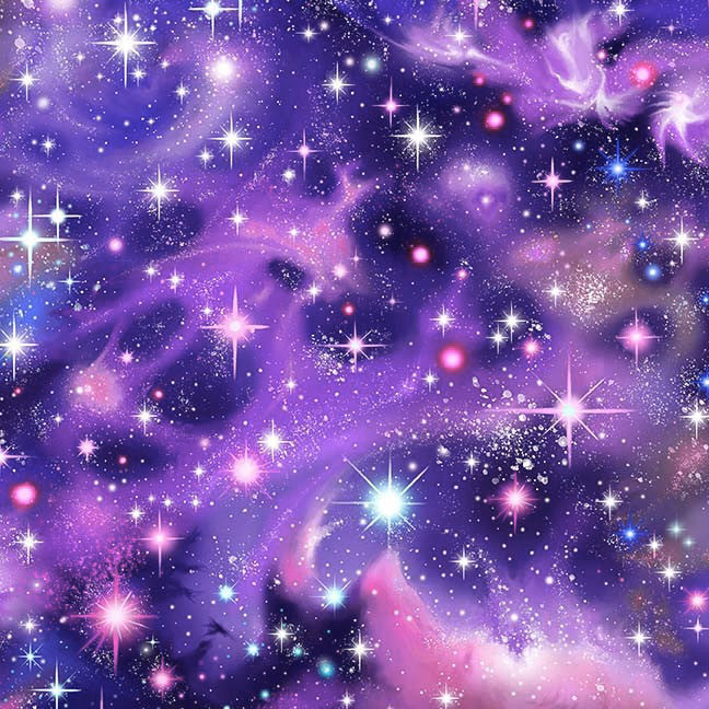 Doris - Star Power - Violet Celestial Galaxy Dress – Cherry Velvet