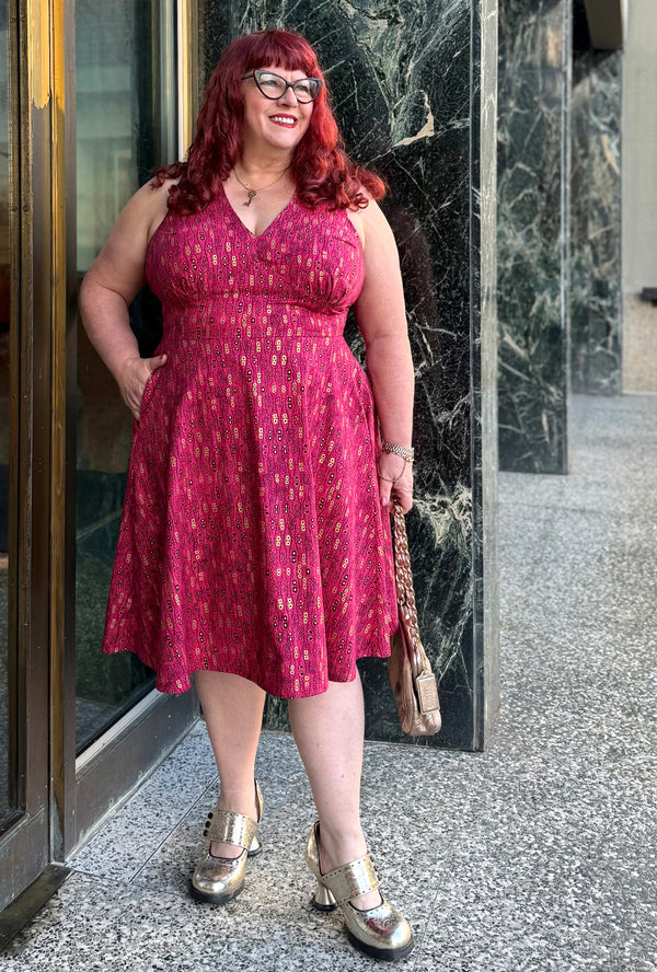 Norma - Wiggle Room - Abstract Retro Dress