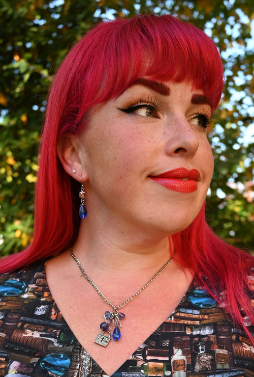 Love Lock - Necklace and Earrings Set