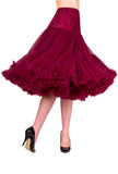 Vintage Chiffon Crinoline Petticoat - Dark Raspberry