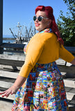 Sophia - Saffron Yellow - Sweater Knit Shrug