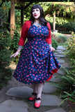 Margot - Cherries Royale - Navy Cherry Dress