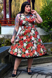 Norma - Midnight in Kyoto - Japanese Peony Dress