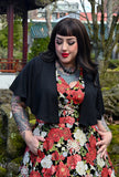 Norma - Midnight in Kyoto - Japanese Peony Dress