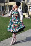 Norma - Peacock Palace - Rose Garden Dress - only L left
