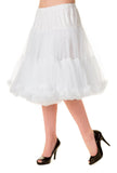 Vintage Chiffon Crinoline Petticoat - Vanilla White