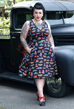 Norma - Drive-in Diva - Neon Sign Dress