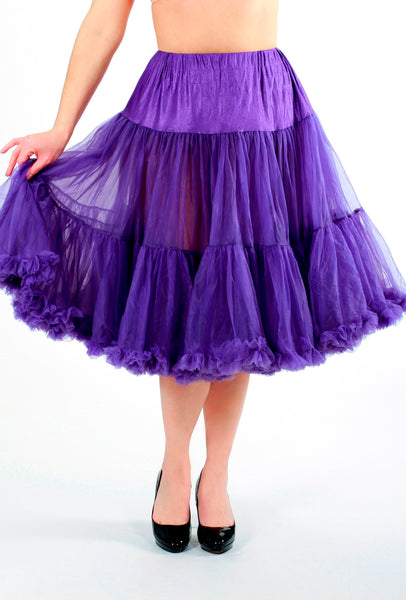 Vintage Chiffon Crinoline Petticoat - French Violet