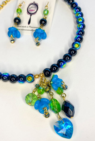 Peacock Mystique - Necklace & Earring Set