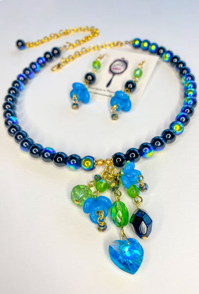 Peacock Mystique - Necklace & Earring Set