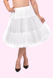 Vintage Chiffon Crinoline Petticoat - Vanilla White