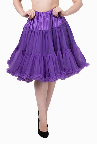 SHORT Vintage Chiffon Petticoat - French Violet